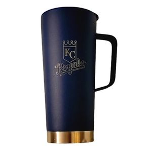 NEW Kansas City Royals 18 oz Stainless Steel Tumbler with Handle & Lid